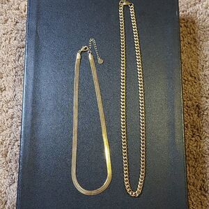 New Gold plated vintage yellow necklaces